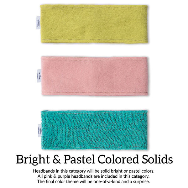 Vermont Mitten Co. Headband - bright and pastel colored solid headbands in yellow, pink and green image number 5