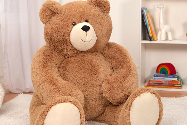 A close up images of the  4-foot Big Hunka Love Bear