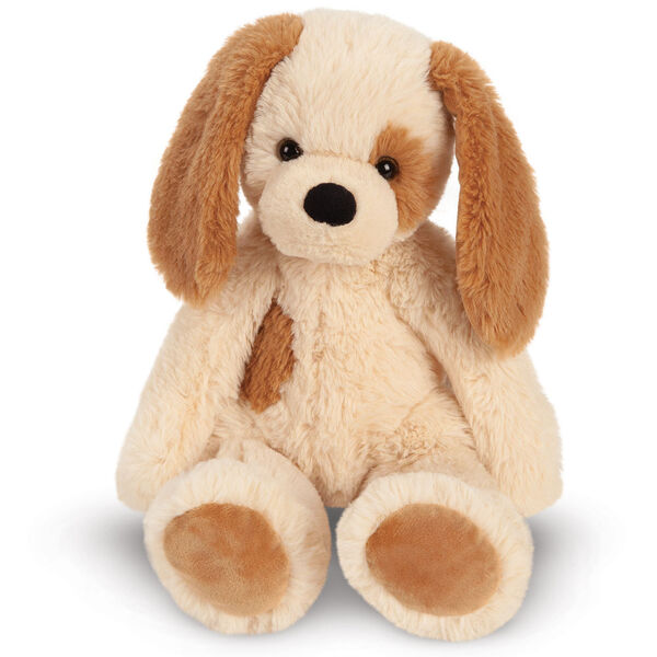 15" Buddy Puppy - Front view of seated tan Puppy with brown ears and spot image number 2