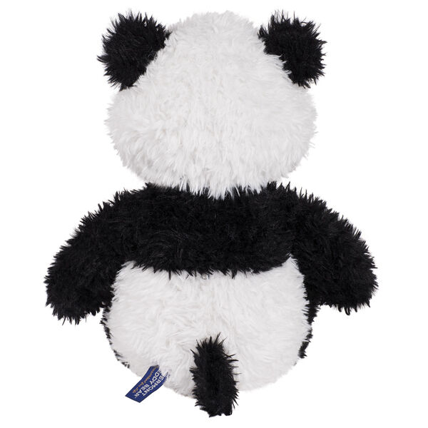 18" Oh So Soft Panda Bear - Back view of seated black and white 18" Panda Bear with tail image number 7