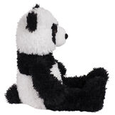 18" Oh So Soft Panda Bear - Side view of seated black and white 18" Panda Bear with tail  image number 8