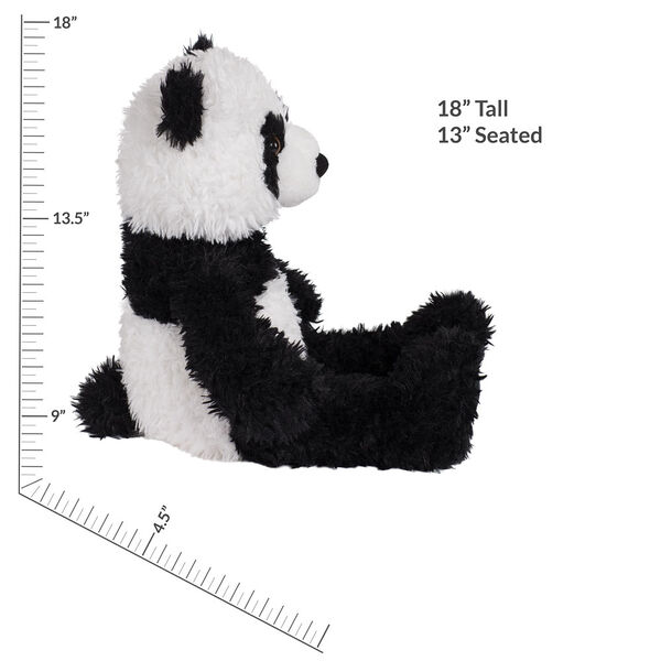 18" Oh So Soft Panda Bear - Front view of seated black and white 18" Panda Bear with tail measuring 18 in or 41 cm tall when standing image number 5