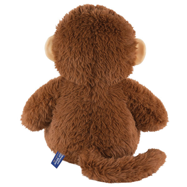 18" Oh So Soft Monkey - Back view of seated 18" cinnamon brown monkey with tail and tan ears image number 6