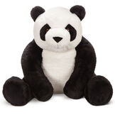 3 1/2' Gentle Giant Panda - Front view of seated black and white Panda image number 1