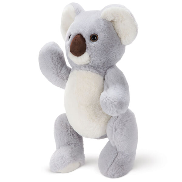15" Cuddle Chunk Koala- 3/4 view of standing grey Koala with white belly and foot pads image number 4