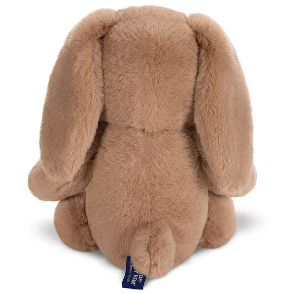 15" Cuddle Chunk Bunny - Bac view of soft floppy brown bunny with tail image number 6