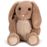 15" Cuddle Chunk Bunny - Seated soft floppy brown bunny with khaki belly and foot pads image number 0