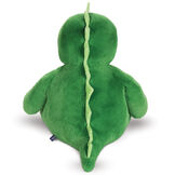 4' Cuddle Dinosaur - Back view of seated green dinosaur with soft spikes and a tail image number 5
