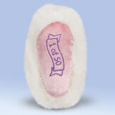 16" Limited Edition Easter Bunny 2022 - Close up of foot pad with '1 of 50' embroidery image number 4