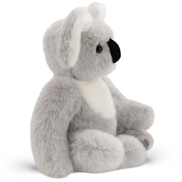 15" Classic Koala - Side view of seated jointed gray and white Koala with brown eyes and gray foot pads image number 7