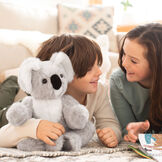 15" Classic Koala - Front view of waving gray and white Koala with 2 models image number 2