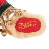 15" Limited Edition Christmas Cookie Santa Bear - Close-up of embroidered paw pad with 2022 image number 3