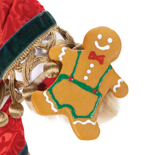 15" Limited Edition Christmas Cookie Santa Bear - Close-up of Christmas cookie ornament