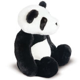15" Classic Panda - Side view of seated jointed black and white panda bear with black foot pads image number 3
