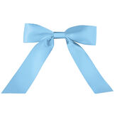 13"-20" Blue Satin Bow with Tails attaches around the neck and is personalizable  image number 0