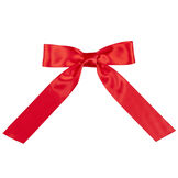 3' to 4' Red Satin Bow with Tails - red satin bow with long tails that will fit on 3' to 4' plush animals image number 0