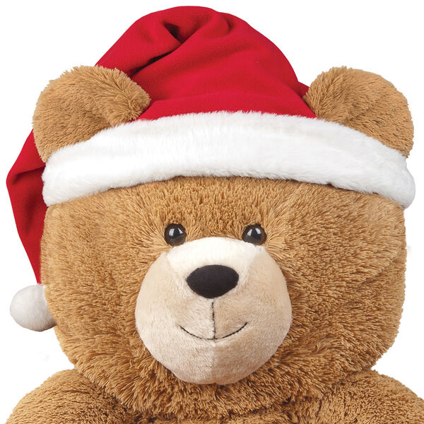 Lil' Hunka Love Santa Hat - 3' bear red velveteen hat with white fur trim image number 0