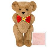 15" "Happy Birthday" Bow Tie Bear - Standing jointed bear dressed in red bow tie with yellow trim; "Happy Birthday" is embroidered on Star center - Pink image number 5