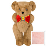 15" "Happy Birthday" Bow Tie Bear - Standing jointed bear dressed in red bow tie with yellow trim; "Happy Birthday" is embroidered on Star center - Pink image number 5