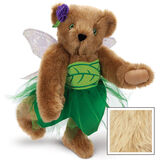 15" Fairy Bear - 3/4 view of standing jointed bear in a green fairy outfit with wings - Maple image number 10