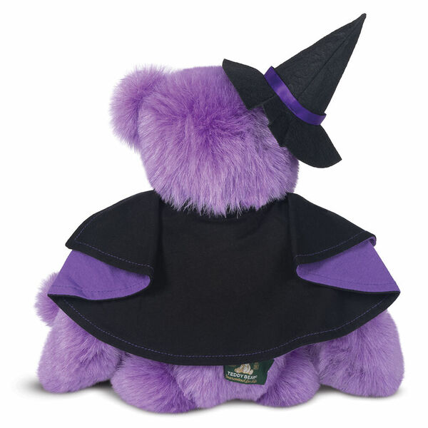15" Classic Witch Bear - back view of 15" Halloween witch stuffed plushie
